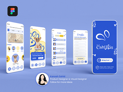 Pet App Design, UI App Design, E-commerce app, App Design app app design branding buy now chat page custom app design favourite page graphic design home page pet app pet app design signup page title page ui ui design user experience design user interface ux design uxui welcome page