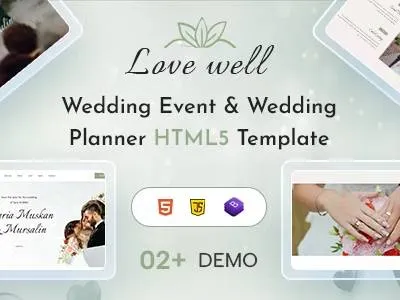 Lavewell – Wedding Planner and Photography HTML5 Template wedding html