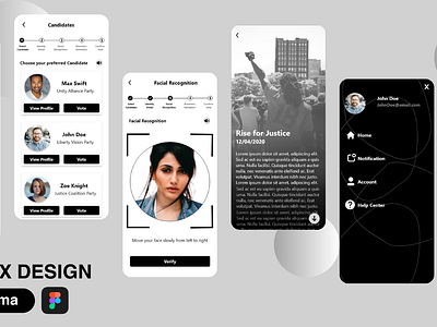 VoteUp App- Online Voting App app app design design ui uiux design ux ux prototyping ux wireframing