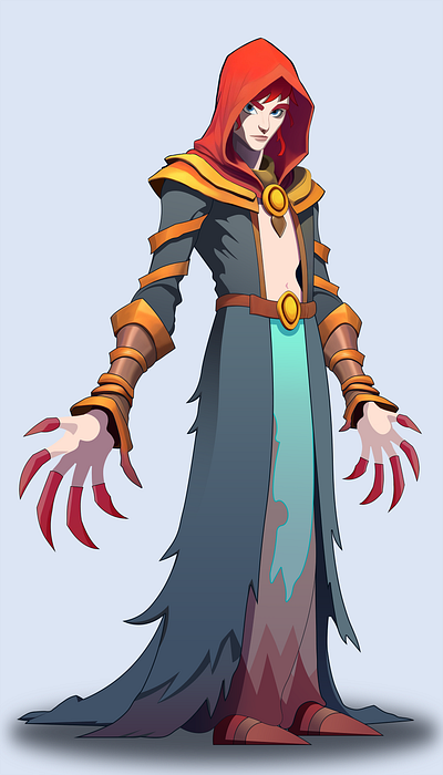 Mage with Claws Concept Character character character art concept art illustration