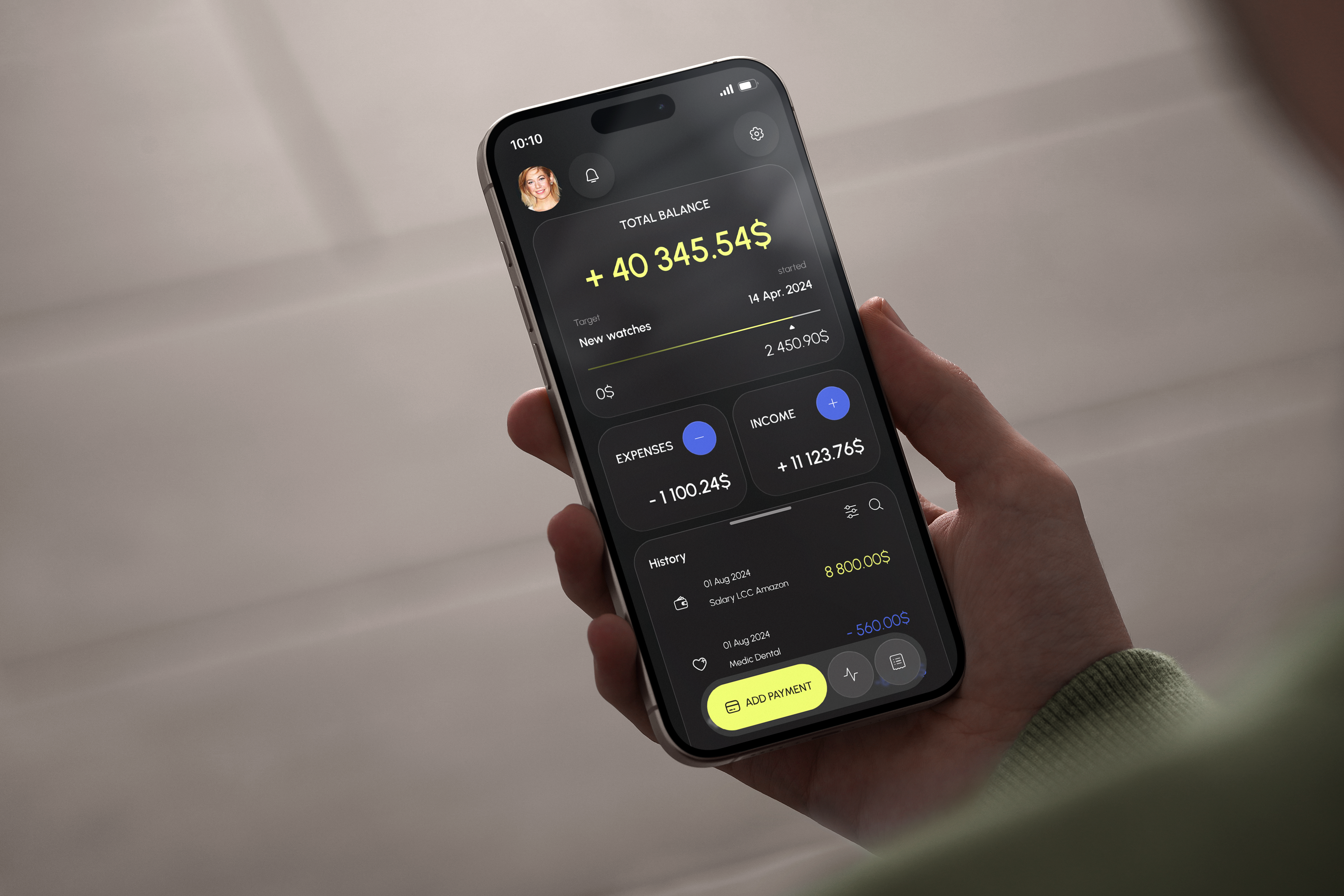 Financial Tracking Mobile Application branding ui