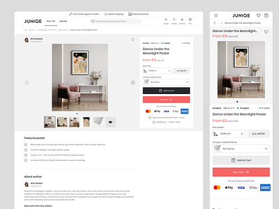 Ecommerce Product Page Design e commerce posters productpage ui ux web webiste