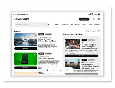 Daily UI 94 : News daily ui 94 design figma graphic design news ui ui design uidesigner uiux uiuxdesign uiuxdesigner ux uxdesign uxdesigner