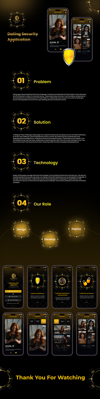Dating Security Application ui user experience user research