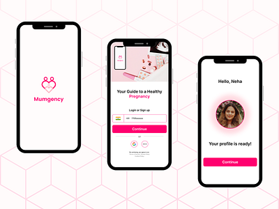 Pregnancy Care App UI appui design healthcare logo mobileui pregnancyapp ui