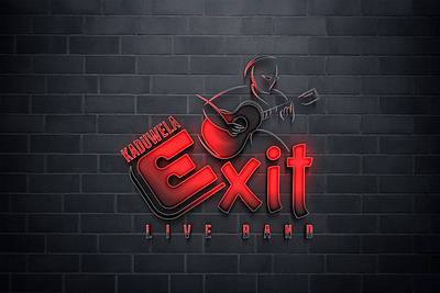 EXIT Live Band Logo outputs graphic design logo