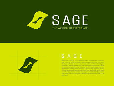 Sage logo design brand brand identity branding custom logo elegant graphic design identity design illustration letter lettermark logo logo dsign logo mark logodesign logog designer logotype modern s visual identity