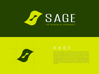 Sage logo design brand brand identity branding custom logo elegant graphic design identity design illustration letter lettermark logo logo dsign logo mark logodesign logog designer logotype modern s visual identity