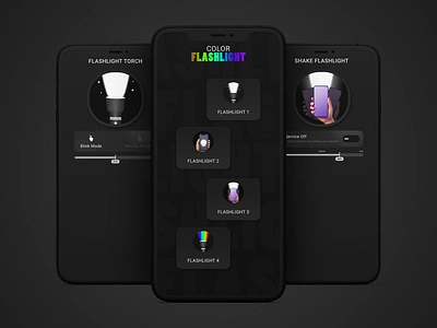 Disco Flashlight UI Design Concept app design conceptual design innovative design static game design ui ux design