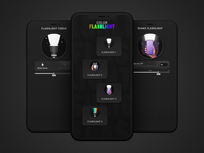 Disco Flashlight UI Design Concept app design conceptual design innovative design static game design ui ux design