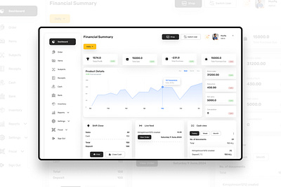 Modern POS Dashboard Design behance creativeshowcase dashboard design dashboard ui designinspiration pos dashboard posdesign retailtech uidesign uxdesign webdesign