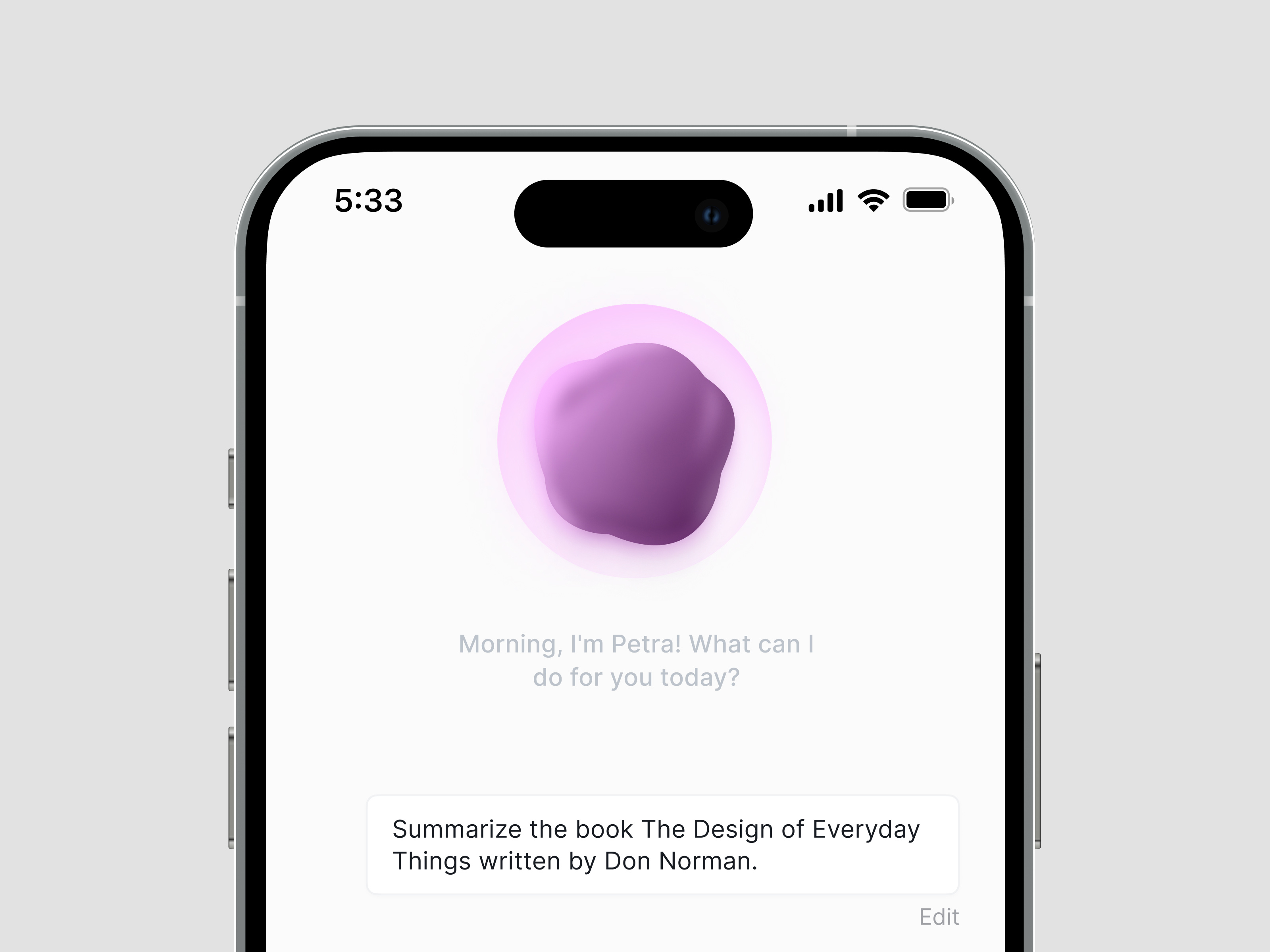 AI Chatbot ai animation chatbot dark design figma illustration interaction light mobile pink product product design prototype ui