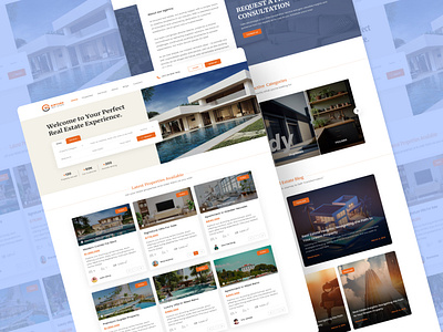 Ginyard Real Estate Website Design behance creativeshowcase designinspiration propertydesign realestate uidesign uxdesign webdesign