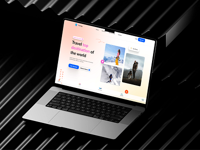 Travel Landing page ui design branding design graphic design illustration landing page logo travel landing page travel website typography ui ux
