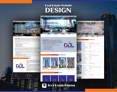 Dream Dale - A Real Estate Website car booking app desgin design figma figma design realestate website ui website design