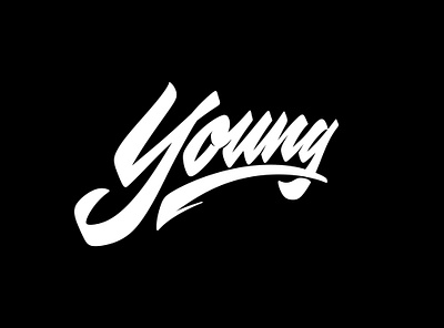 Young apparel brand calligraphy clothing decals design gneration illustration kids lettering logo logotype podcast tv show young