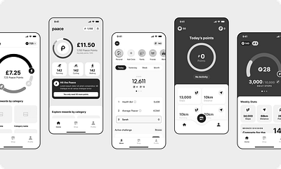 Fitness App - Design Exploration app design figma fitness fitness app ios app mobile app product design ui ux