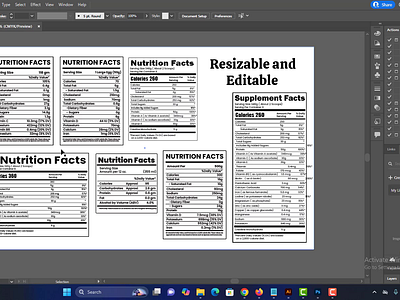 Nutrition facts Template Download design nutrition nutrition facts nutrition label supplement supplement label vitamin