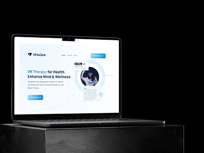 VirtuCare | VR health therapy website ui uxdesign wellnesstech vrhealth uxdesign wellnesstech wellnesstech