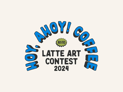 Hoy Ahoy! Coffee: Latte Art Contest Merchandise branding brewing coffee coffee contest globe graphic design illustration latte art logo logo mascot mascot mascot illustration print product design retro cartoon retro illustration retro mascot retro mascot illustration rubber hose typography