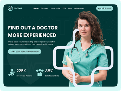 Doctor Web Design beautiful design branding clean community design discover doctor web design health logo minimal modern trending ui uiux unique ux world