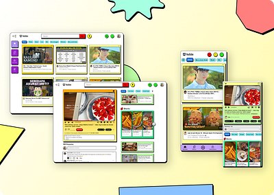 Redesign YouTube - Neo Brutalism Style app design desktop figma mobile app neo brutalisme ui ux website youtube