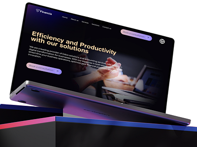 Case Study: Financia's Website case study figma framer graphic design ui ux web design website