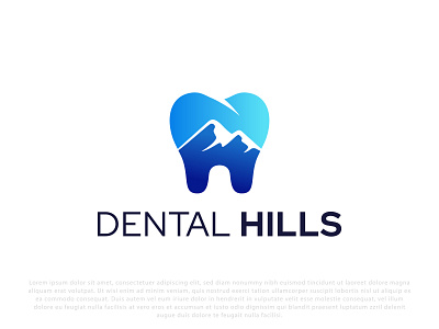 Dental Hills Logo design 3d branding dental design graphic design icon illustration logo logo design logo idea minimal logo modern logo motion graphics ui