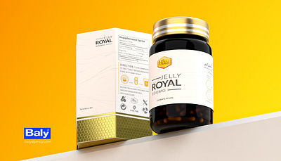 بسته بندی مکمل ژل رویال baly agency branding label design packaging packaging design royal jelly supplement packaging supplement packaging آژانس بالی بسته بندی بسته بندی بطری بسته بندی مکمل بسته بندی مکمل رویال بسته بندی مکمل سلامت بسته بندی کپسول طراحی بسته بندی طراحی بسته بندی مکمل کپسول لیبل مکمل لیبل کسپول مکمل مکمل رویال