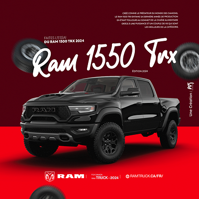 DESIGN - RAM 1500 TRX 2024 adobe design graphic design illustration photoshop socialmedia