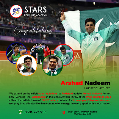 Pakistani Proud Arshad Nadeem Real Hero! 3d animation branding graphic design logo motion graphics ui