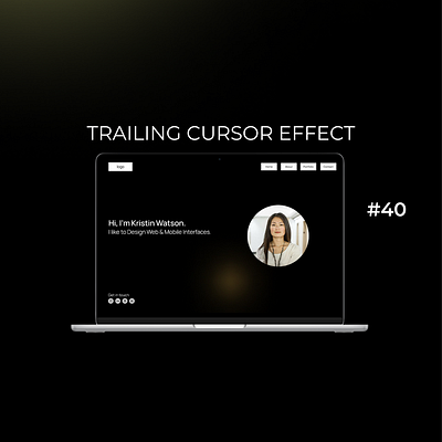 Daily UI Day-40/100:Trailing Cursor Effect dailyui day 40 design designchallenge designing ui uiuxdesign ux