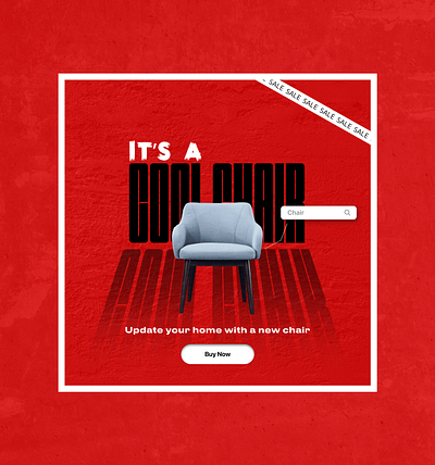 Chair Poster creative graphic design poster ui