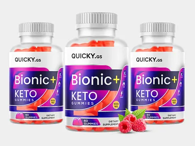 Bionic Plus Keto Gummies Label Design product