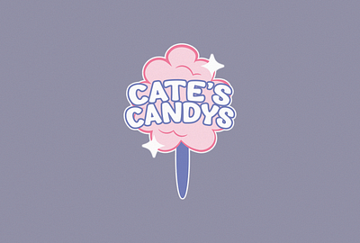 Logos/Pattern for Cotton Candy Concept branding design graphic design illustration print typography