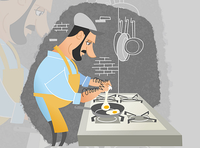 chef2 cartoon graphic design illust illustration vector