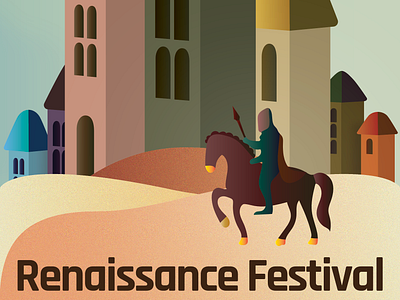 Renaissance Festival Poster branding graphic design illustration logo ui vector