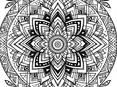 Mandala design coloring pages coloring page graphic design mandala coloring page mandala design