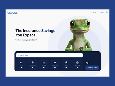 Refreshing GEICO (home page) accessibility brand identity clean design digital design figma homepage insurance interaction design prototype responsive design uiux user experience user interface web design