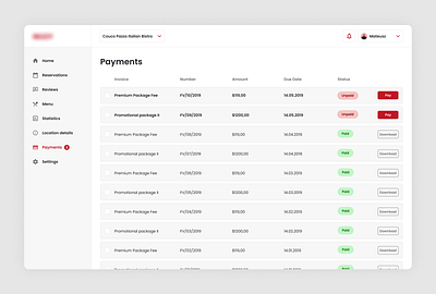 SaaS application for managing restaurant reservations - Payments design payments product restaurant saas tables ui ux