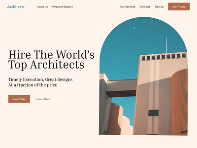 Hero - Architects Freelancing Platform ui