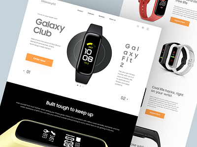 Galaxy Fit - Shopify Website Design for Smart Watch band watch ecommerce homepage landing page product product landing page shopify shopify designer shopify landing page shopify store shopify store design shopify store for watch shopify theme customization shopify website shopify website design single product stote smart watch web design woocommerce