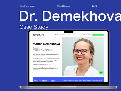 Dr. Demekhova | Personal Website branding landing page ui user experience ux website design