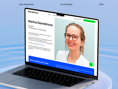 Dr. Demekhova | Personal Website branding landing page ui user experience ux website design