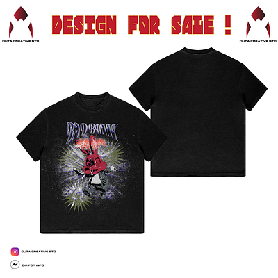 Streetwear Bad Bunyy acid design apparel brand design branding clothing design design design for sale graphic design illustration logo raster streetwear tshirtdesign typography usa usaclothing ux vintage vintage design y2kdesign