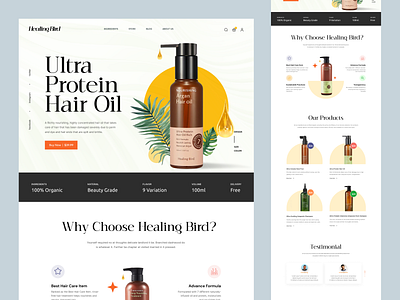 Healing Bird - Shopify Website Desing for Olive Oil ecommerce landing page olive oil product product landing page product store shopify shopify designer shopify landing page shopify store design shopify theme customization shopify website shopify website design single product store store web design web page website woocommerce