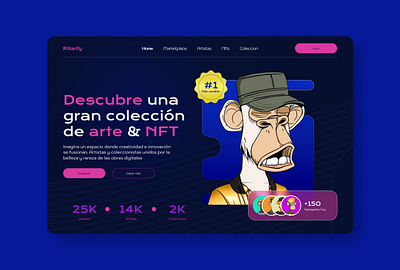 Diseño de "HERO SECTION" para tutorial branding graphic design motion graphics ui