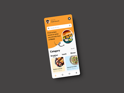 RecipeRadar app branding cuisine design finder food kitechen recipe ui ux