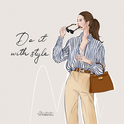 Fashion illustartion #ootd beauty art beauty illustration branding design digital art editorial illustration fashion art fashion illustration graphic design illustration ootd procreate art