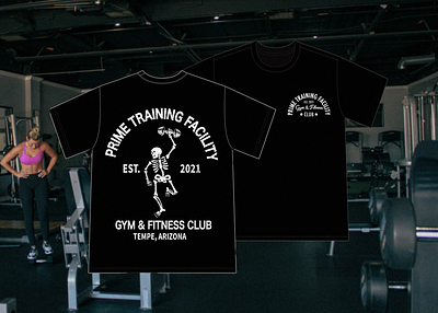 PRIVATE GYM MERCH DESIGN branding design graphic design gym illustration merch design